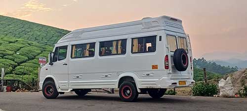 17 seater tempo traveller, 17 seater bus rent